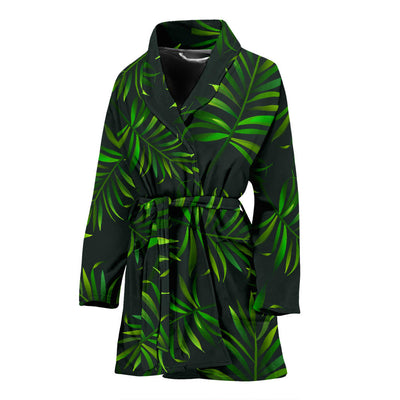 Rainforest Pattern Print Design RF03 Women Bathrobe