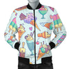 Ice Cream Pattern Print Design IC02 Men Bomber Jacket