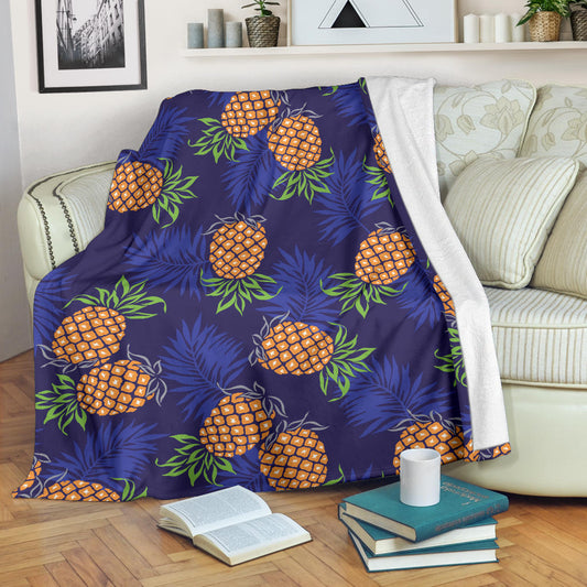 Pineapple Pattern Print Design PP02 Fleece Blanket