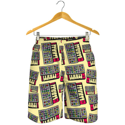 Synthesizer Pattern Print Design 01 Mens Shorts