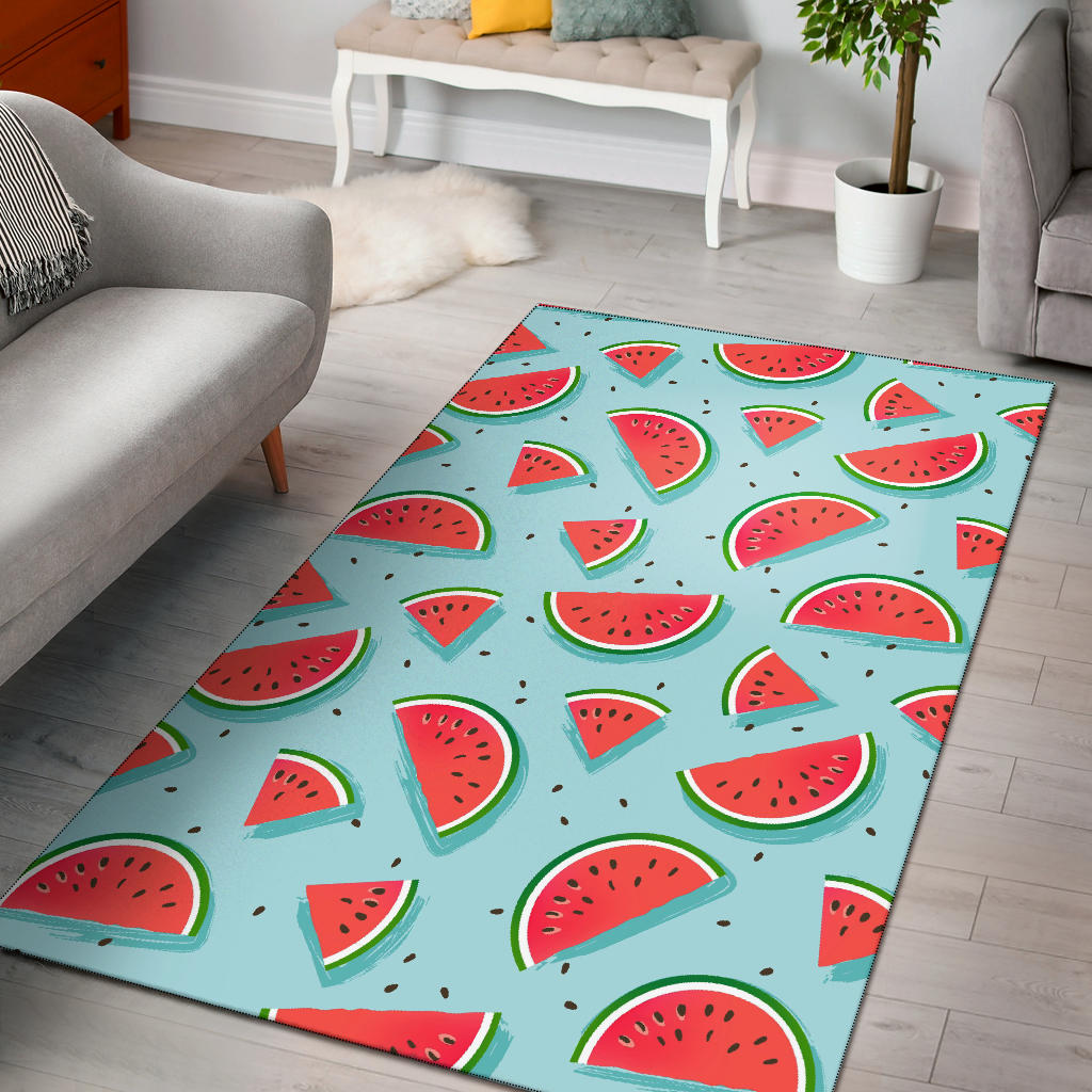 Watermelon Pattern Print Design WM03 Area Rugs