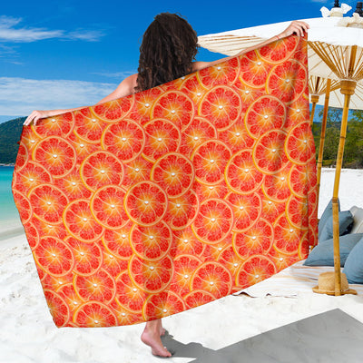 Grapefruit Pattern Print Design GF06 Sarong Pareo Wrap