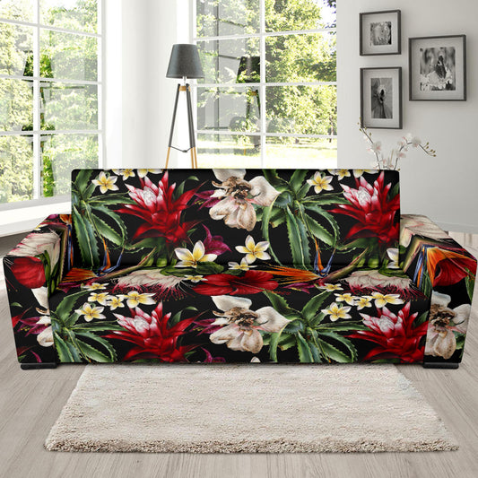 Summer Floral Pattern Print Design SF03 Sofa Slipcover