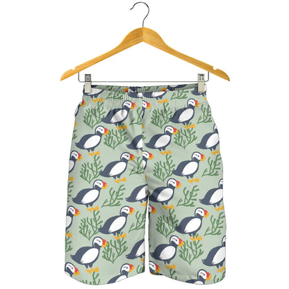 Puffin Pattern Print Design A04 Mens Shorts