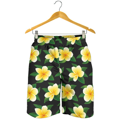 Plumeria Pattern Print Design A03 Mens Shorts