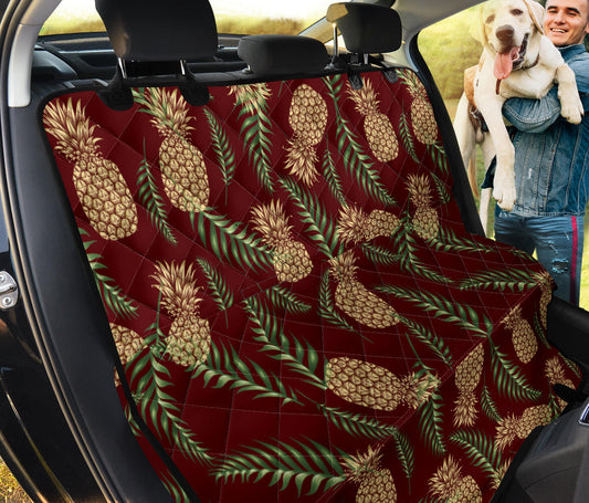 Pineapple Pattern Print Design PP013 Rear Dog  Seat Cover
