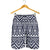 Blue White Tribal Aztec Mens Shorts