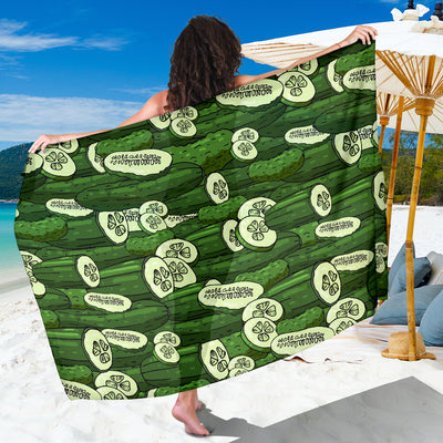 Cucumber Pattern Print Design CC01 Sarong Pareo Wrap