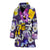 Pansy Pattern Print Design PS02 Women Bathrobe