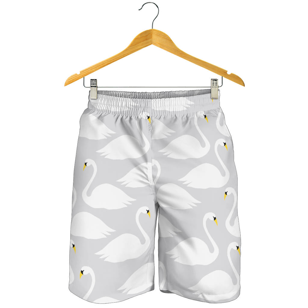 Swan Pattern Print Design 02 Mens Shorts