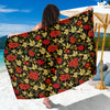 Cranberry Pattern Print Design CB02 Sarong Pareo Wrap