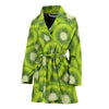 Kiwi Pattern Print Design KW01 Women Bathrobe