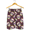 sugar skull Floral Pattern Mens Shorts