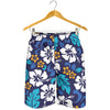 Hibiscus Pattern Print Design HB030 Mens Shorts