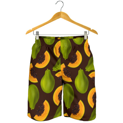 Papaya Pattern Print Design PP04 Mens Shorts