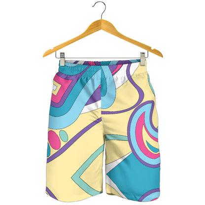 Funky Retro Pattern Print Design A01 Mens Shorts