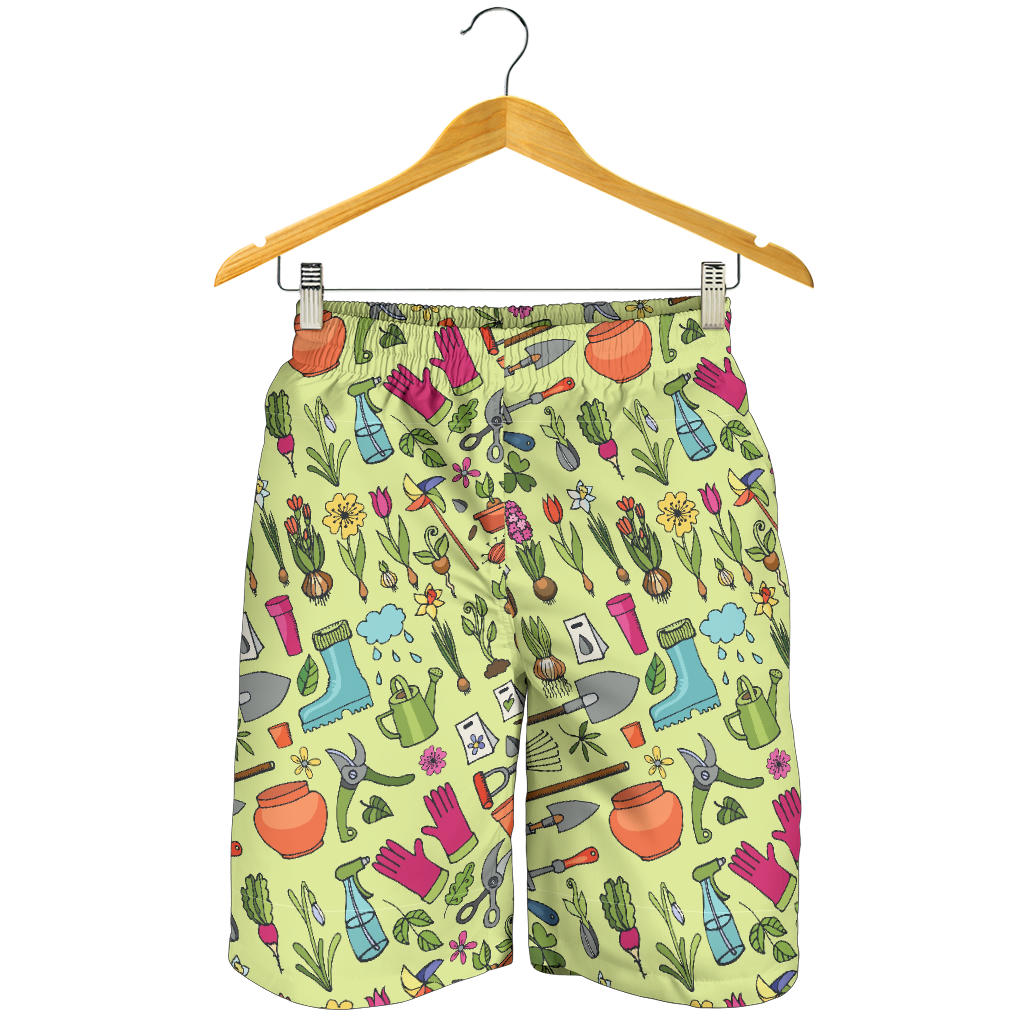 Gardening Pattern Print Design G02 Mens Shorts