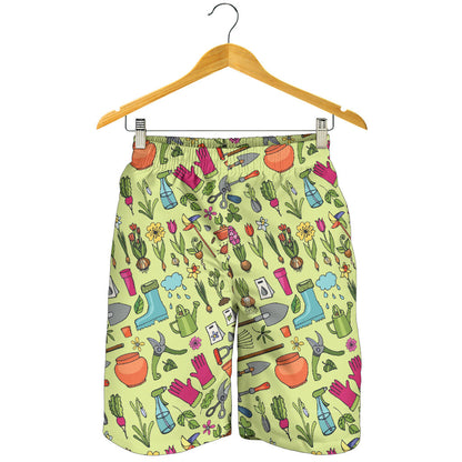 Gardening Pattern Print Design G02 Mens Shorts