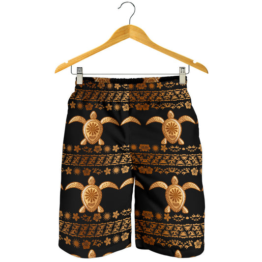 Tribal Sea turtle Polynesian Hawaiian Mens Shorts