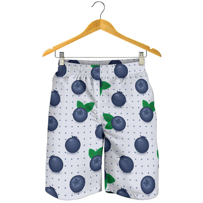 Blueberry Pattern Print Design BB02 Mens Shorts