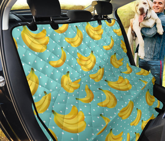 Banana Pattern Print Design BA02 Rear Dog  Seat Cover
