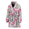 Rabbit Pattern Print Design RB019 Women Bathrobe