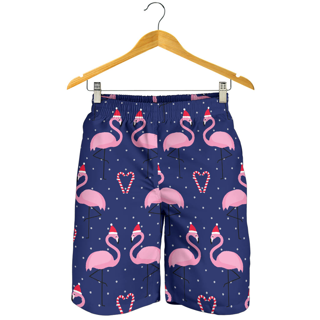 Flamingo Christmas Mens Shorts
