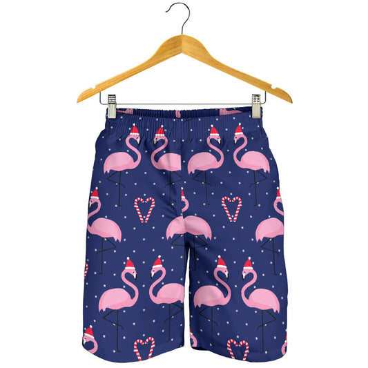 Flamingo Christmas Mens Shorts