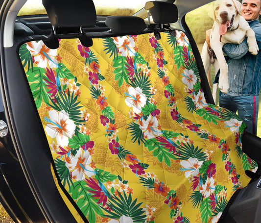 Hawaiian Themed Pattern Print Design H09 Rear Dog  Seat Cover