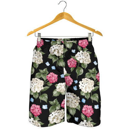Hydrangea Pattern Print Design HD09 Mens Shorts