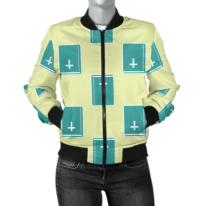 Bible Pattern Print Design 04 Women's Bomber Jacket