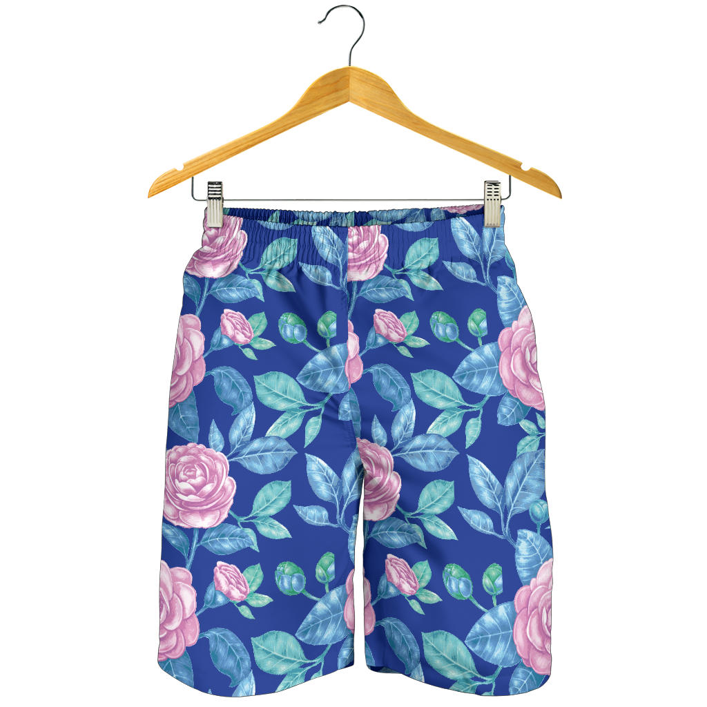 Camellia Pattern Print Design CM05 Mens Shorts