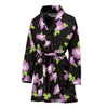 Morning Glory Pattern Print Design MG02 Women Bathrobe