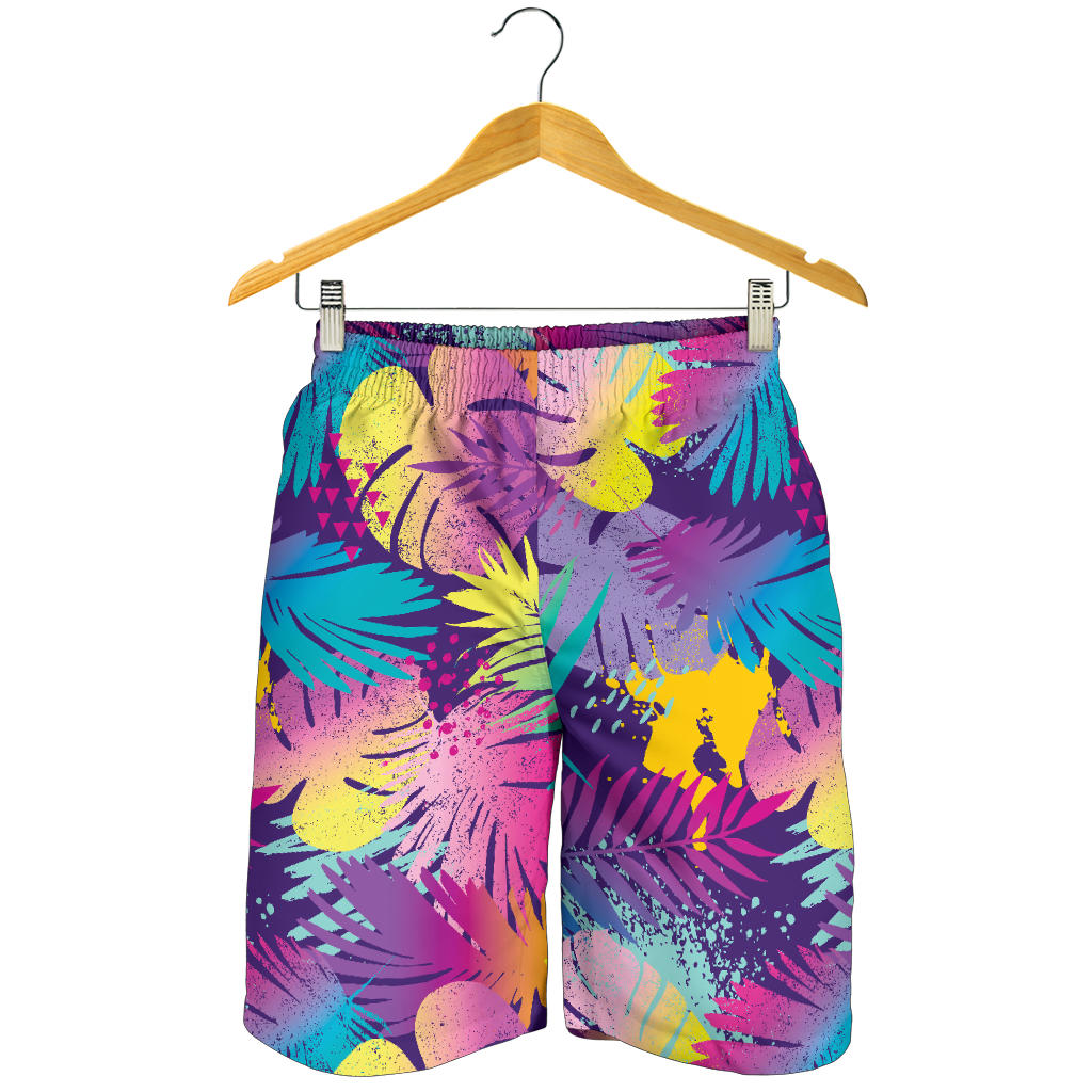 Palm Leaf Pattern Print Design A04 Mens Shorts