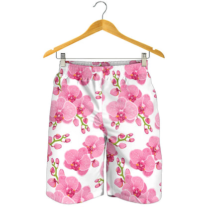 Orchid Pink Pattern Print Design OR07 Mens Shorts