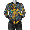 Sea Turtle Pattern Print Design T03 Women Bomber Jacket