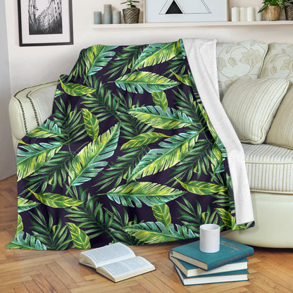 Tropical Flower Pattern Print Design TF06 Fleece Blanket