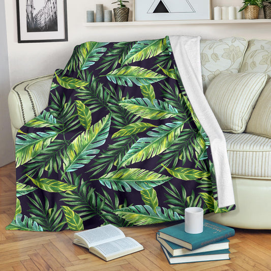 Tropical Flower Pattern Print Design TF06 Fleece Blanket