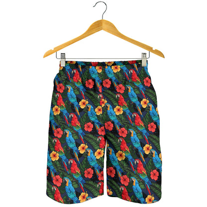 Parrot Pattern Print Design A01 Mens Shorts