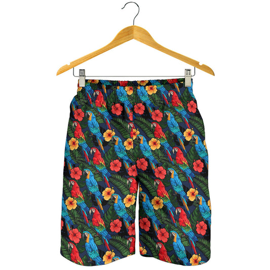 Parrot Pattern Print Design A01 Mens Shorts