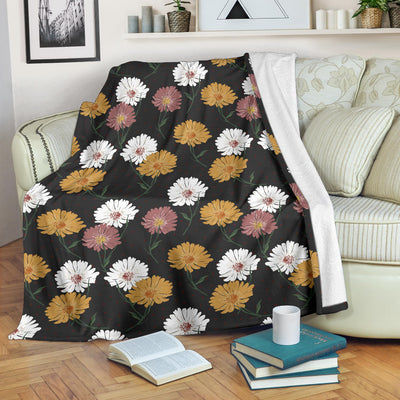 Daisy Pattern Print Design DS04 Fleece Blanket