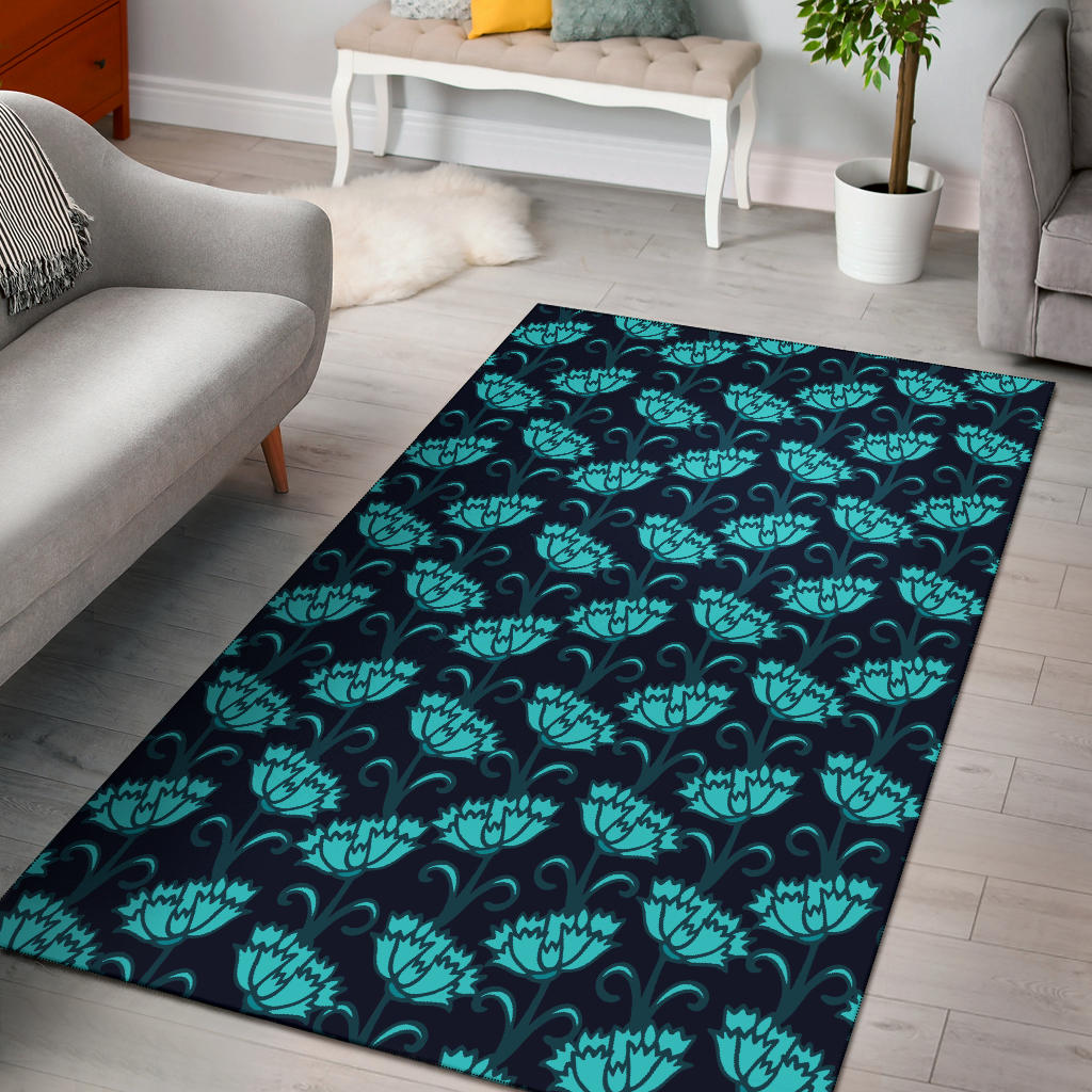 Carnations Pattern Print Design CN06 Area Rugs