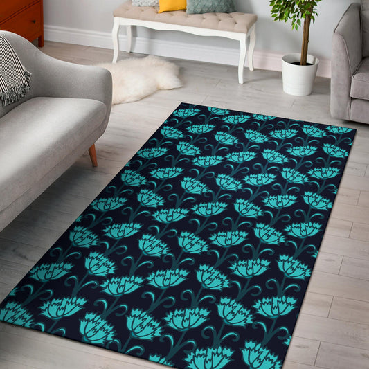 Carnations Pattern Print Design CN06 Area Rugs