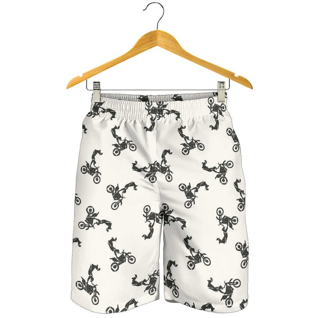 Motocross Pattern Print Design 03 Mens Shorts