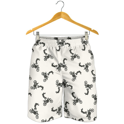 Motocross Pattern Print Design 03 Mens Shorts