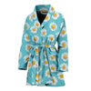 Daisy Pattern Print Design DS03 Women Bathrobe