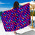 Heart Pixel Pattern Print Design HE03 Sarong Pareo Wrap