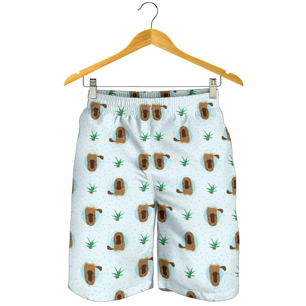 Platypus Pattern Print Design A04 Mens Shorts