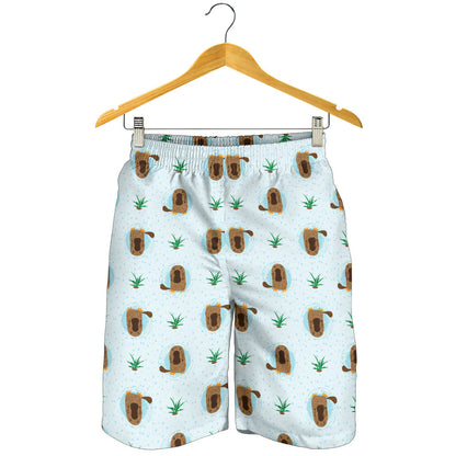 Platypus Pattern Print Design A04 Mens Shorts