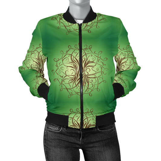 Celtic Pattern Print Design 05 Women's Bomber Jacket